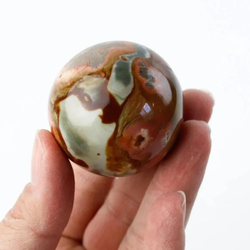 Polychrome Jasper Sphere - 45mm - Picture 7 of 12